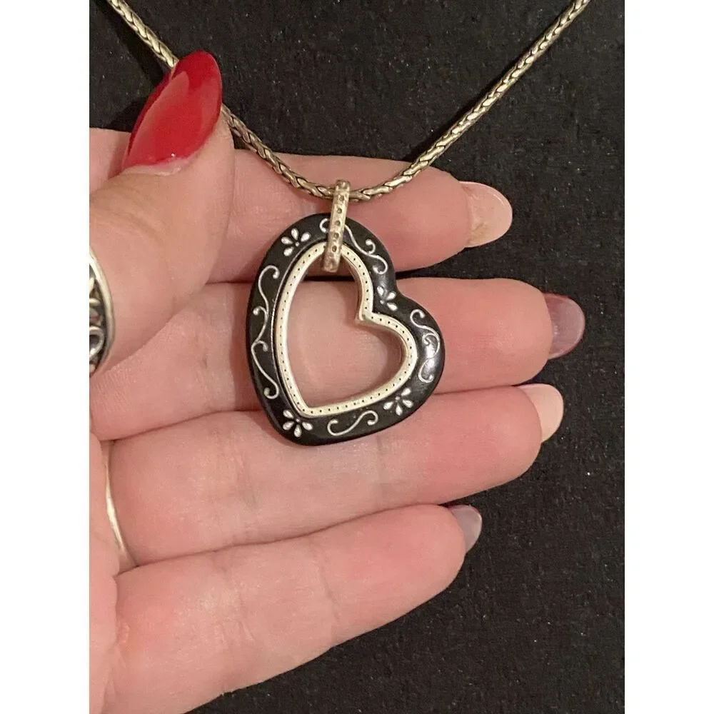 Brighton Metro Reversible Heart Necklace - Picture 2 of 5